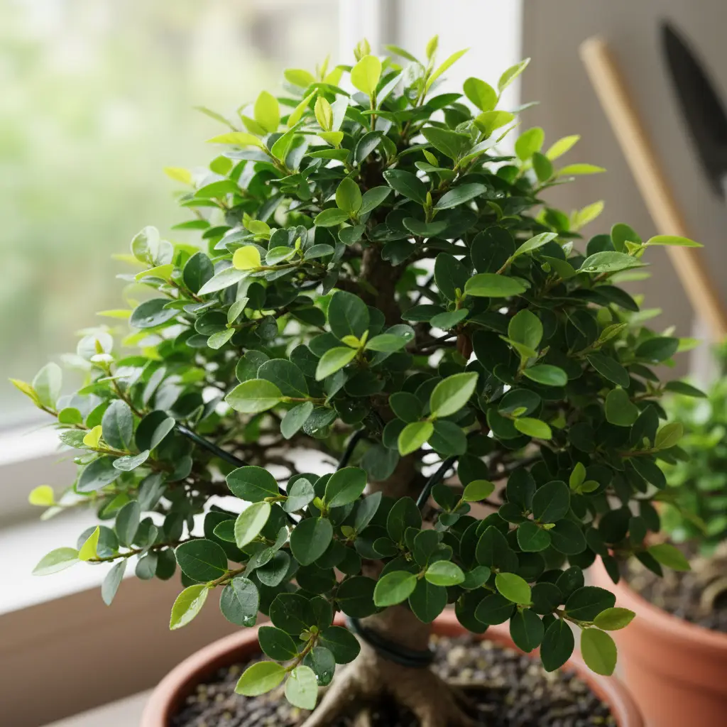Bonsai Care & Maintenance - A close-up of a healthy bonsai
