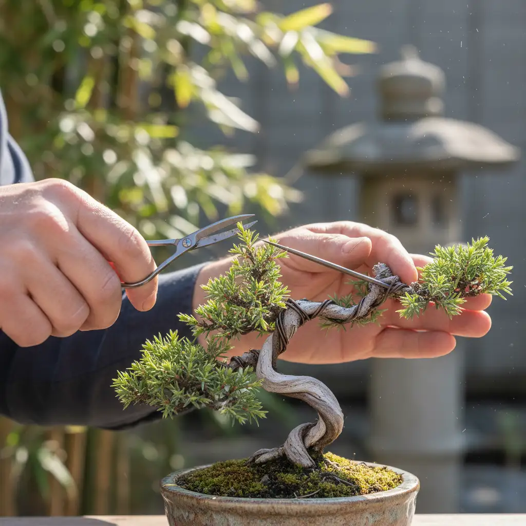 Bonsai Fundamentals & Philosophy - Close-up of hands ca