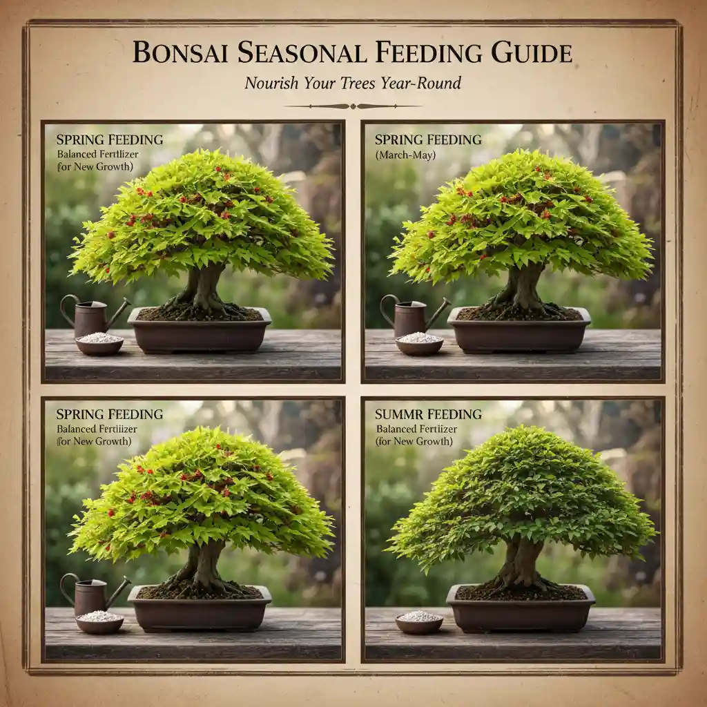 Bonsai seasonal feeding calendar