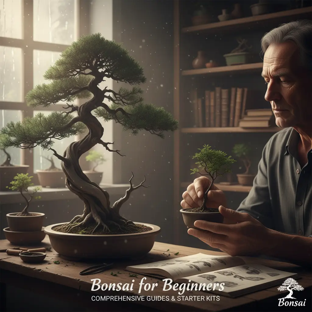 Bonsai for Beginners: Comprehensive Guides & Starter Kits - Moody atmospheric po
