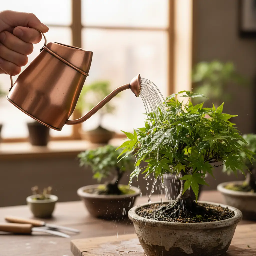 Bonsai for Beginners: Comprehensive Guides & Starter Kits - A hand using a fine-