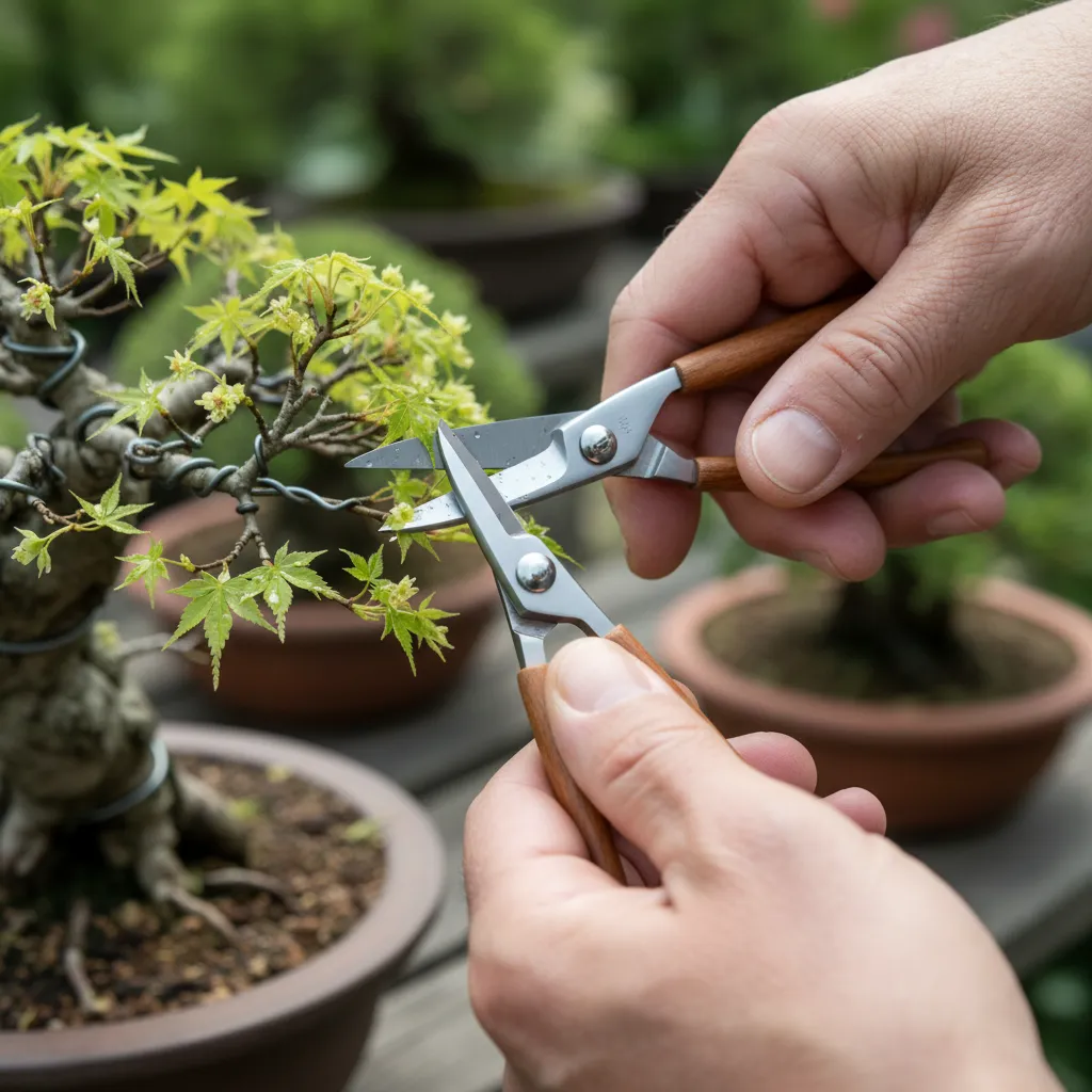 Essential Bonsai Starter Kits Explained - Close-up of hands us
