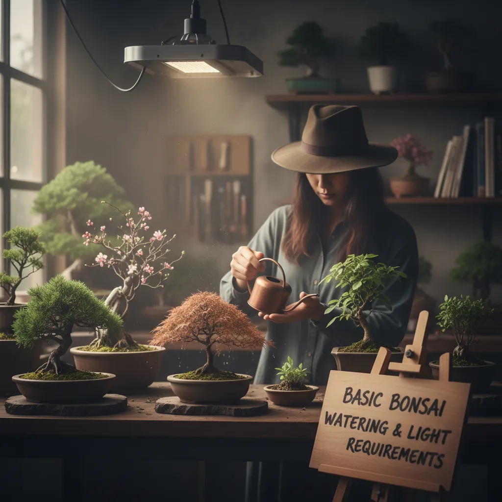 Basic Bonsai Watering & Light Requirements - Moody atmospheric po