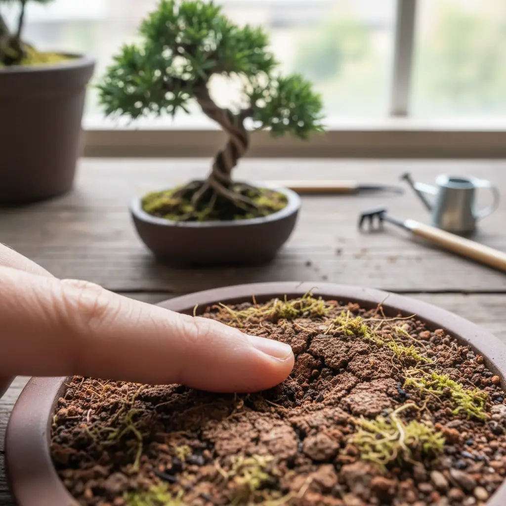 Basic Bonsai Watering & Light Requirements - Close-up of a bonsai