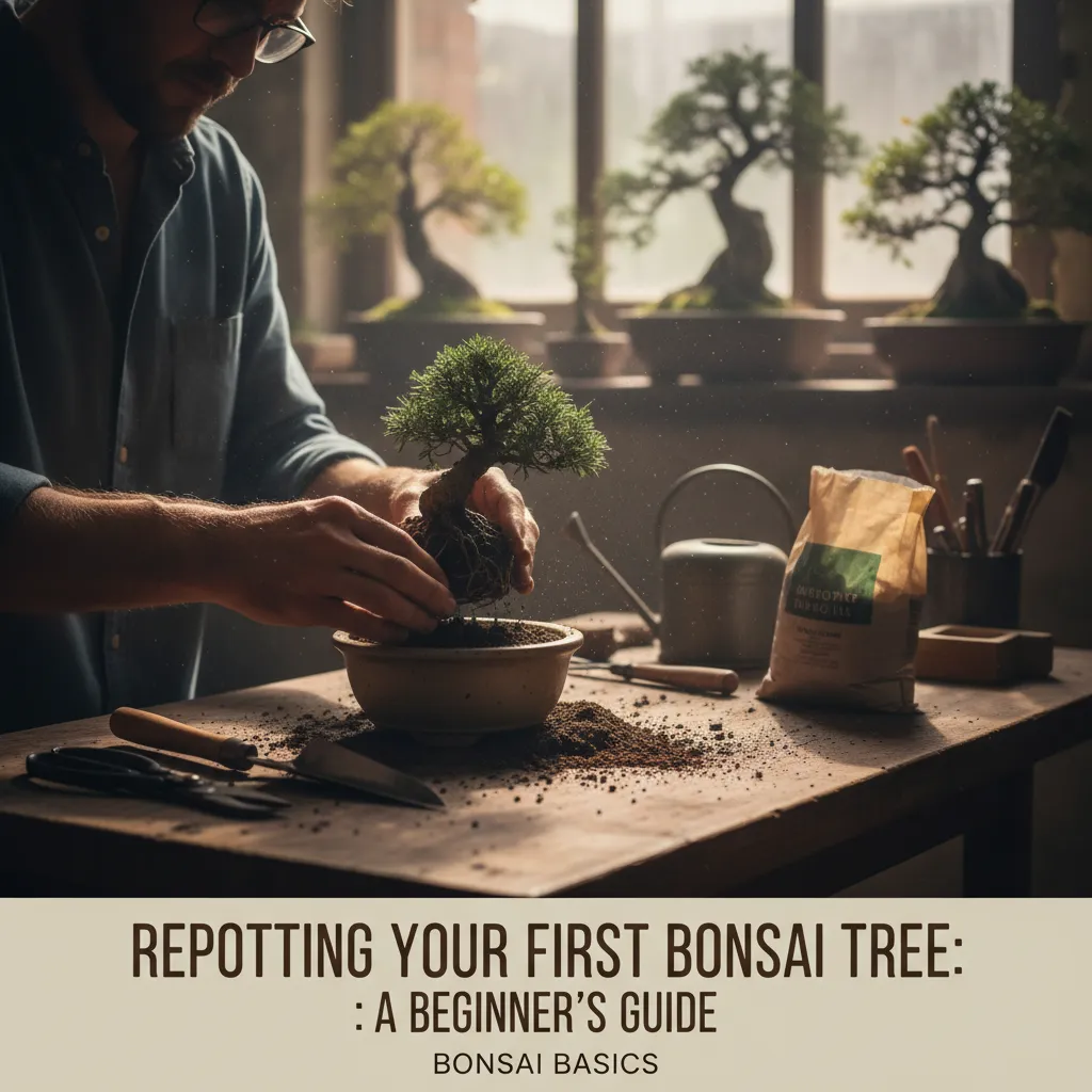 Repotting Your First Bonsai Tree - Moody atmospheric po