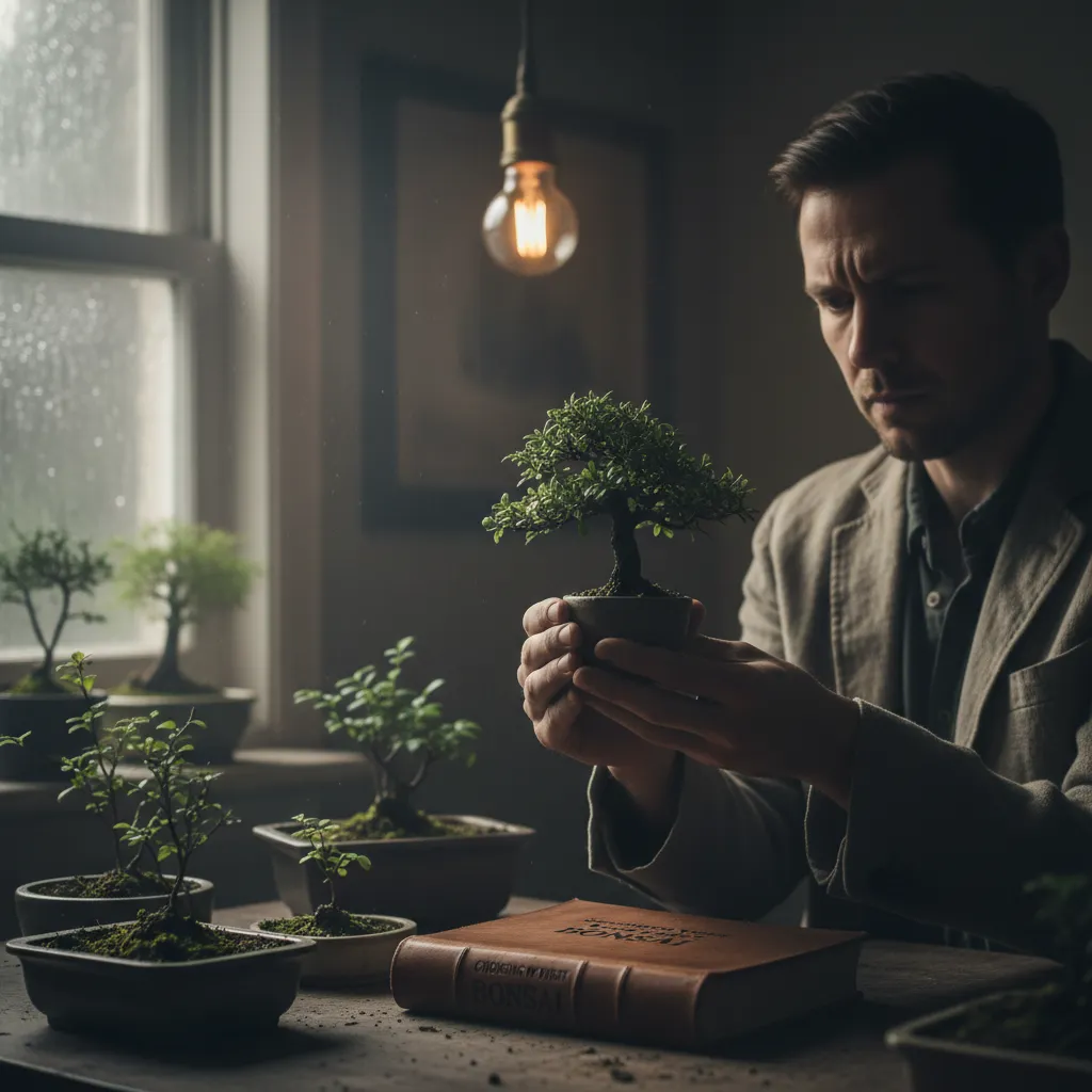 Choosing Your First Bonsai Tree - Moody atmospheric po