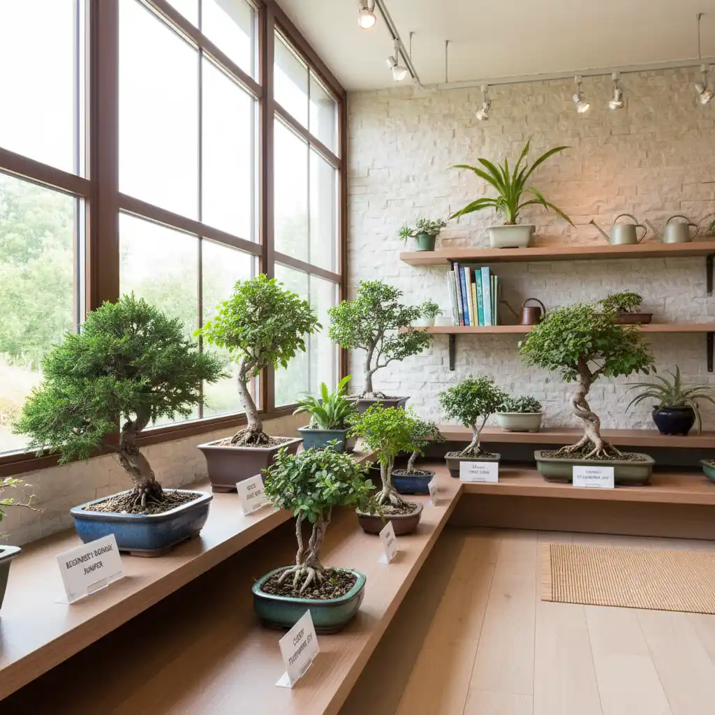 Choosing Your First Bonsai Tree - Several small, healt