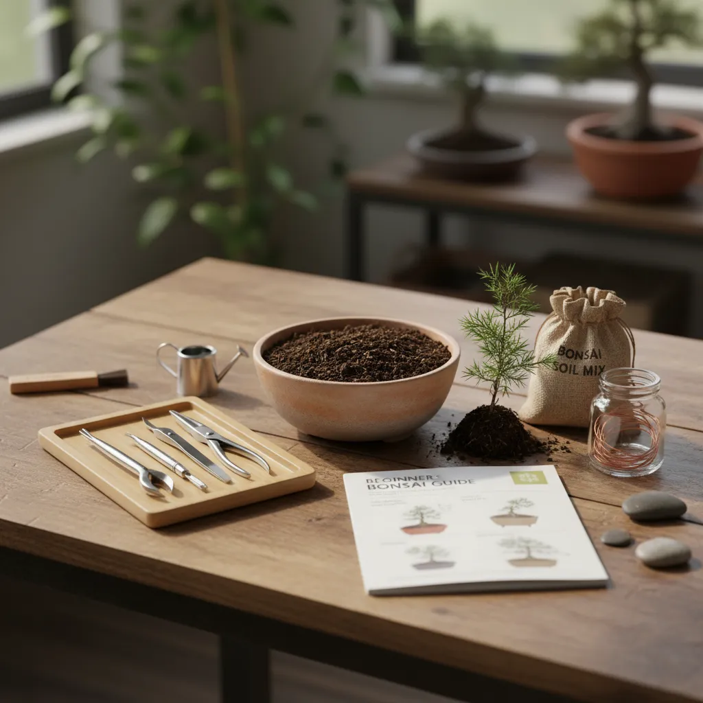 Choosing Your First Bonsai Tree - A neatly arranged bo