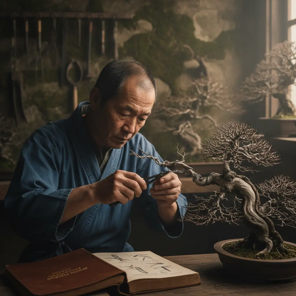 Wiring Techniques for Bonsai Branches - Moody atmospheric po