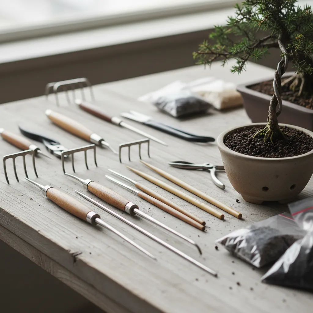 Choosing the Best Bonsai Tools for Styling - A collection of spec