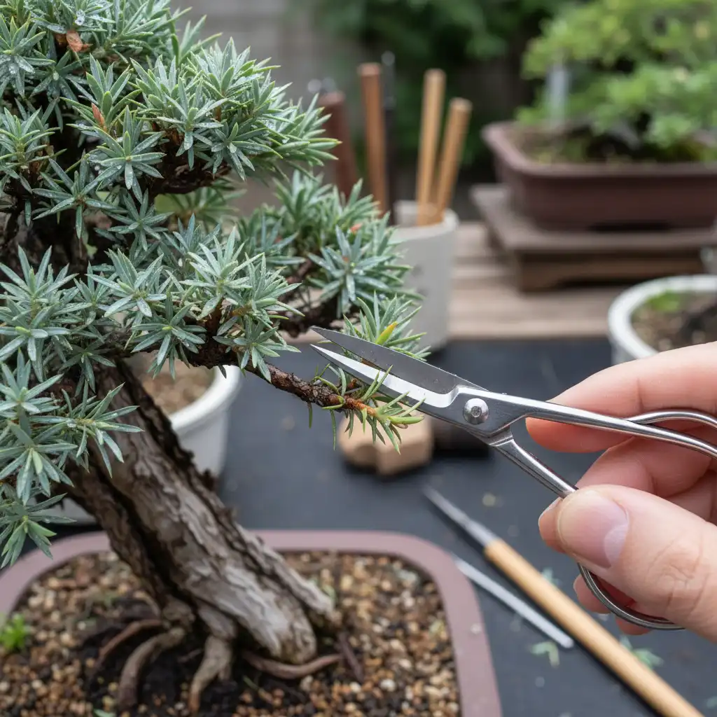 Caring for Juniper Bonsai: Advanced Techniques - Close-up of a junipe