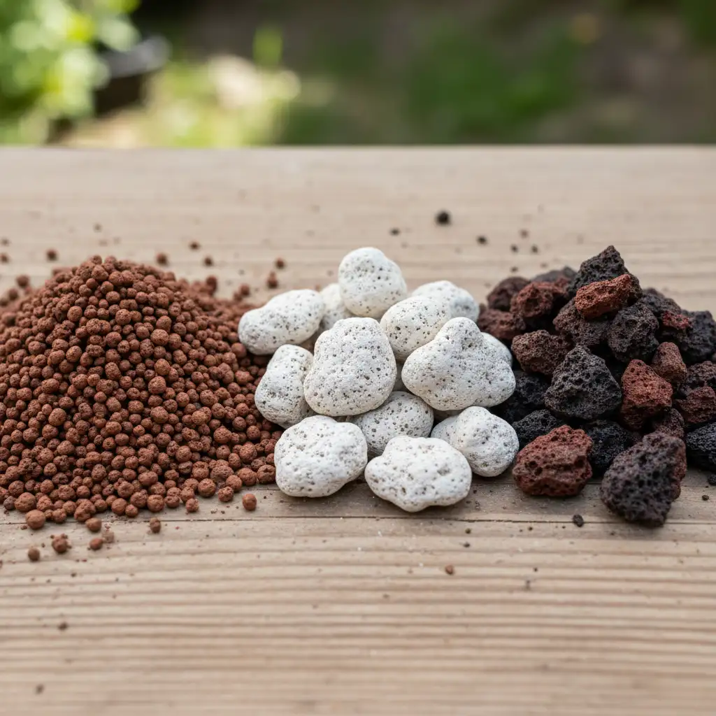 Crafting the Perfect Bonsai Soil Mixes - Close up of various