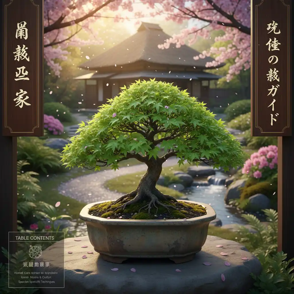 Environmental Stressors Affecting Bonsai Health - A vibrant green bons