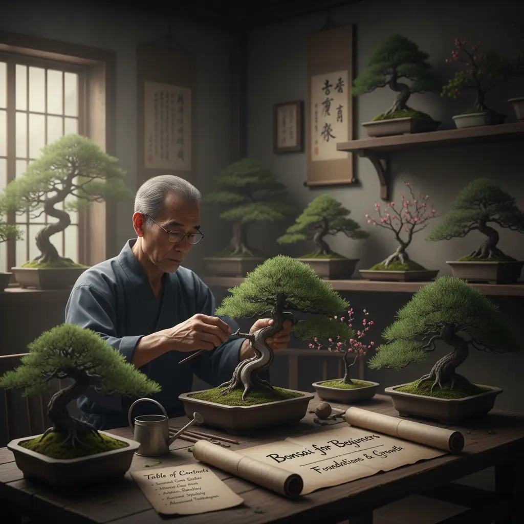 Bonsai for Beginners: Foundations & Growth - Moody atmospheric po