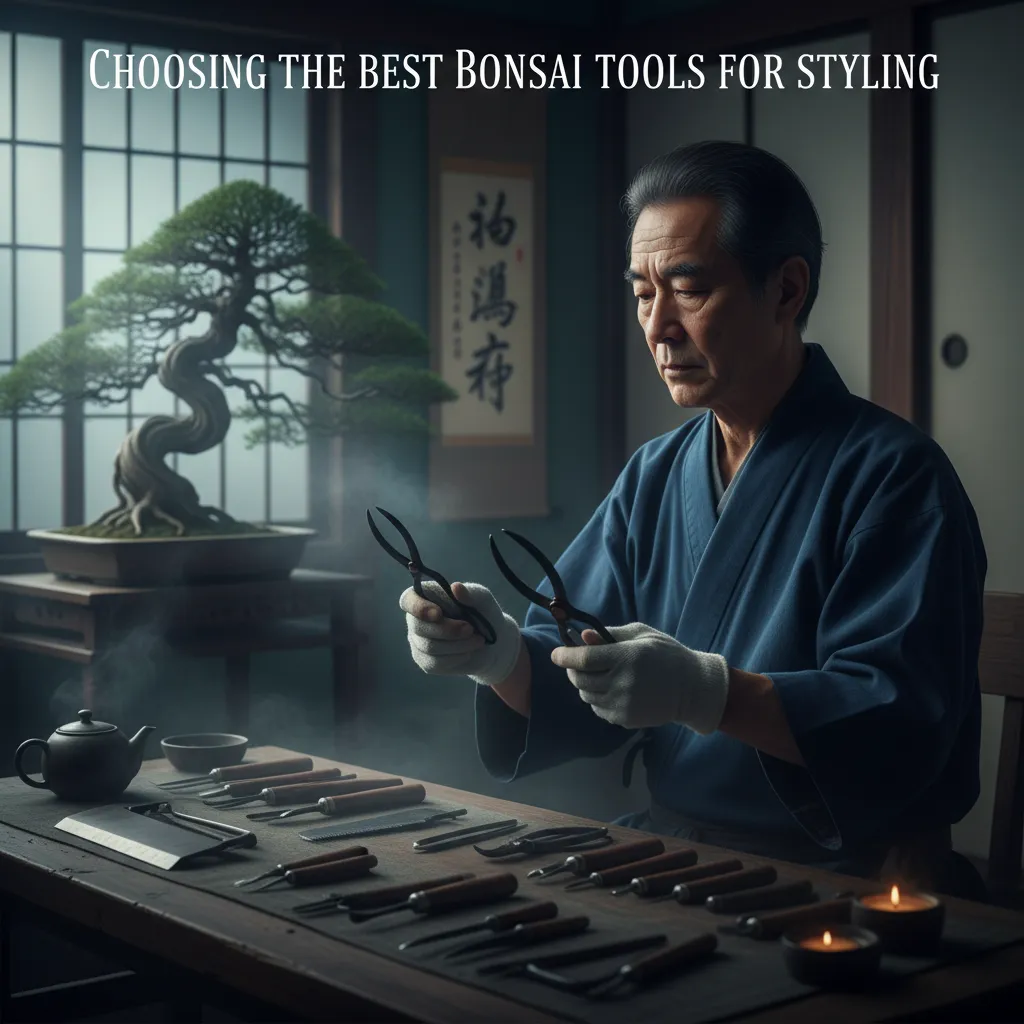 Choosing the Best Bonsai Tools for Styling - Moody atmospheric po