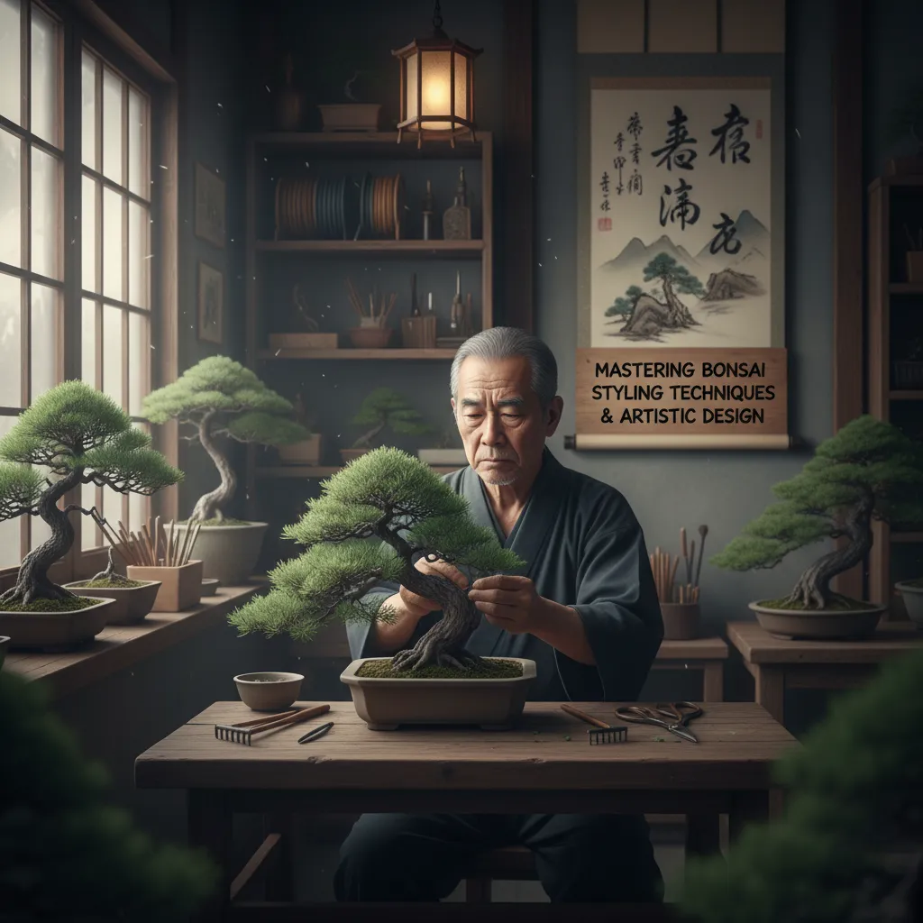 Bonsai Styling & Artistic Design - Moody atmospheric po