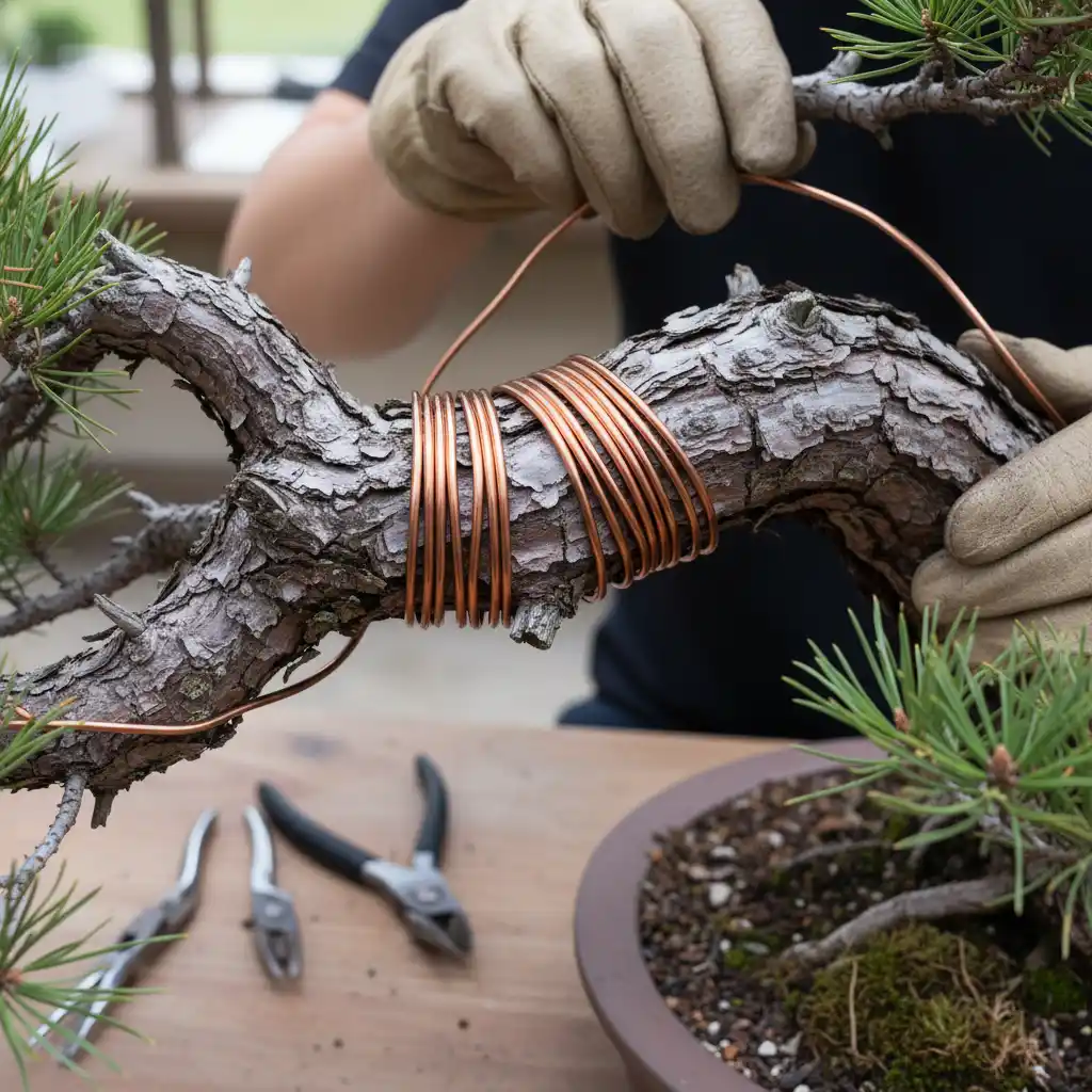 Wiring Techniques for Complex Forms - Close-up of thick bo