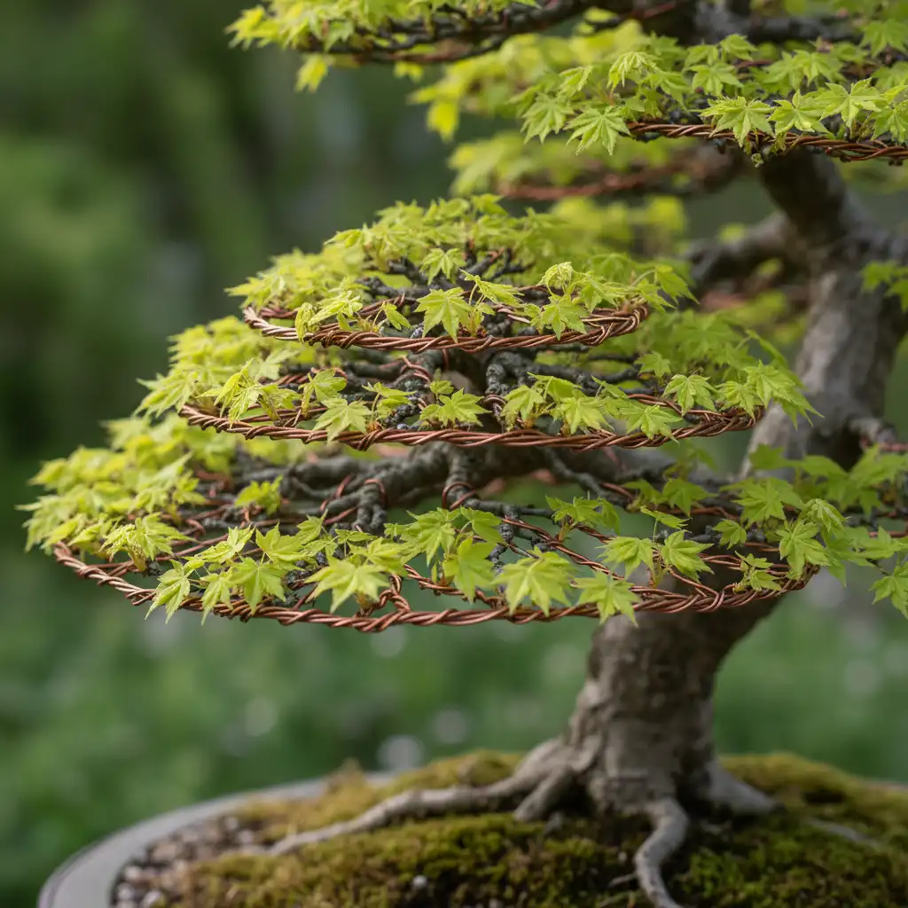 Wiring Techniques for Complex Forms - Detailed shot of fin