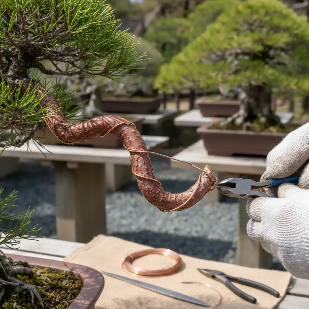 Wiring Techniques for Complex Forms - Bonsai artist carefu