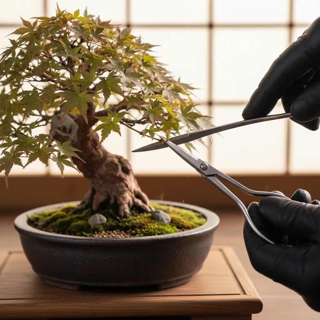 Bonsai Pruning for Refinement and Ramification - Close-up of small, s