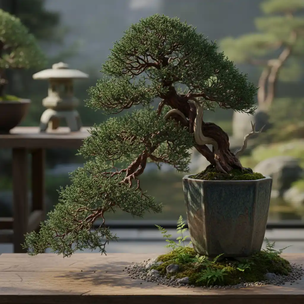 Creating Cascade and Semi-Cascade Bonsai Styles - Full cascade bonsai