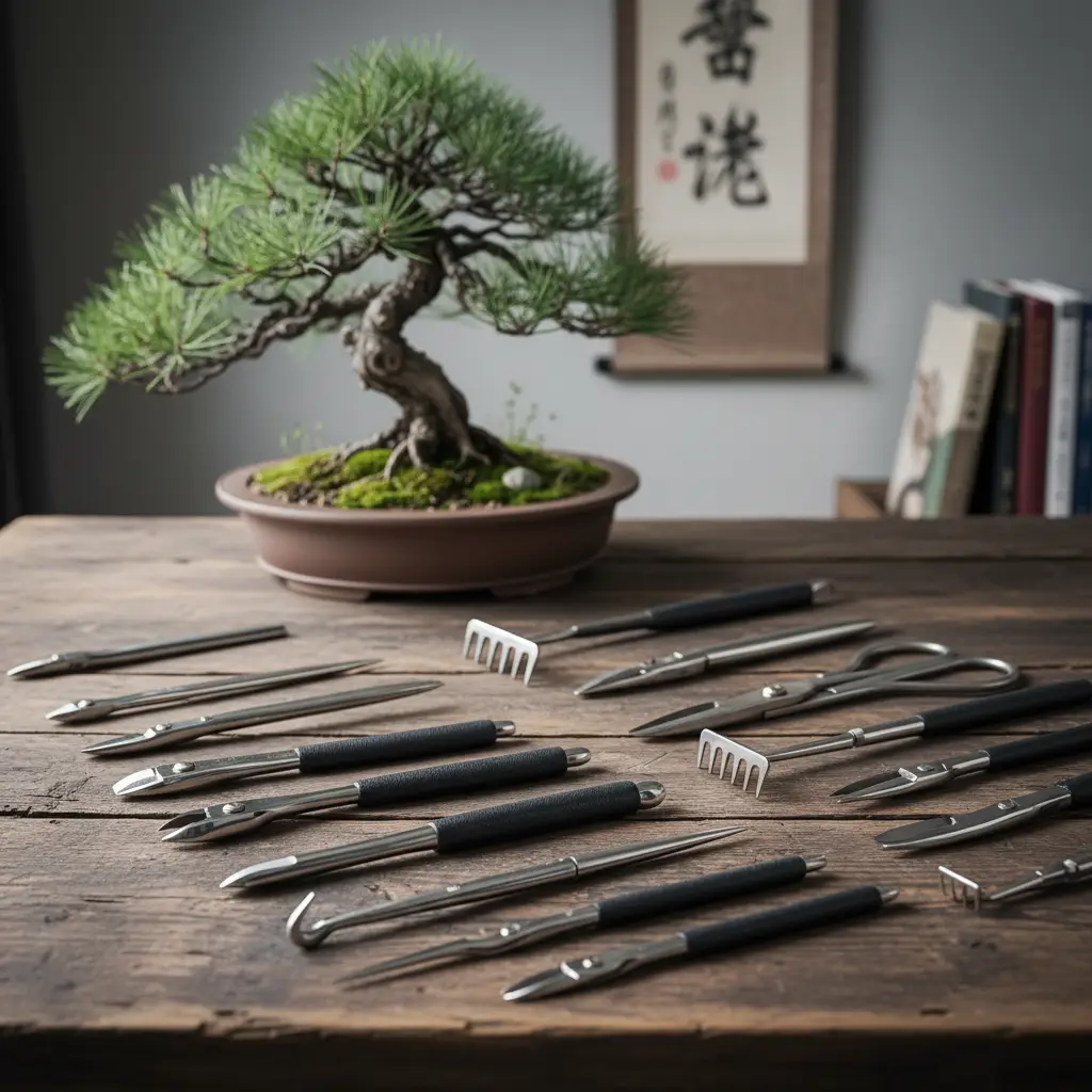 Professional Bonsai Styling Tools and Their Use - A collection of glea