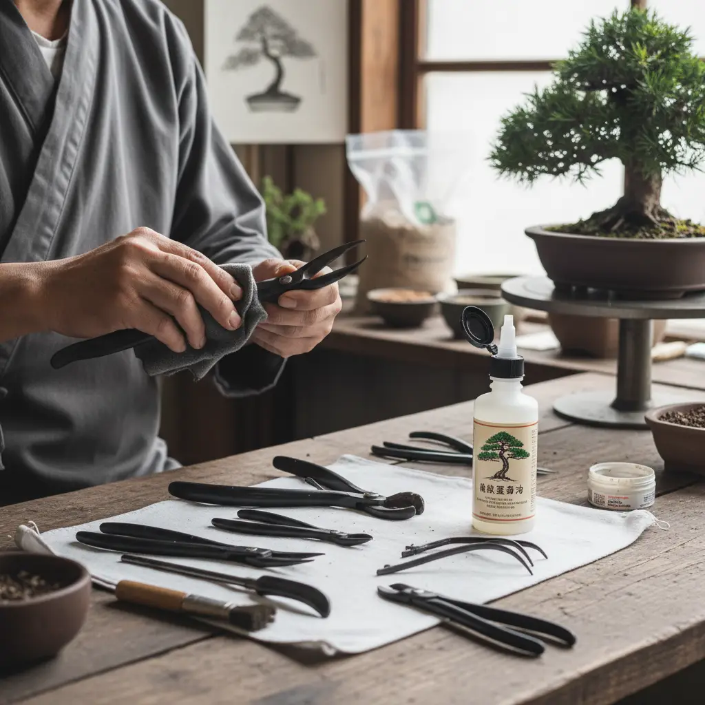 Professional Bonsai Styling Tools and Their Use - A bonsai artist clea