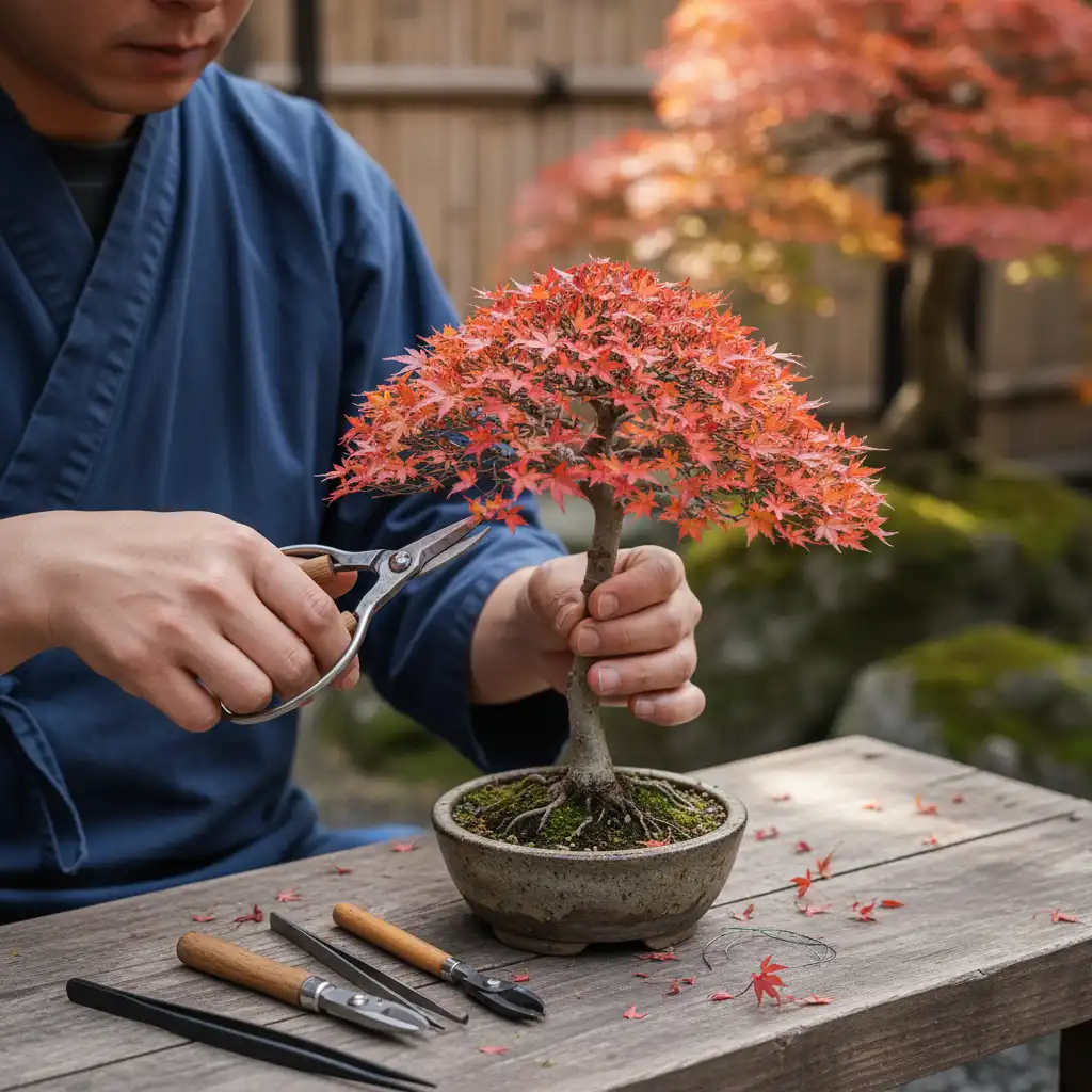 Species-Specific Bonsai Cultivation - Close-up of a bonsai