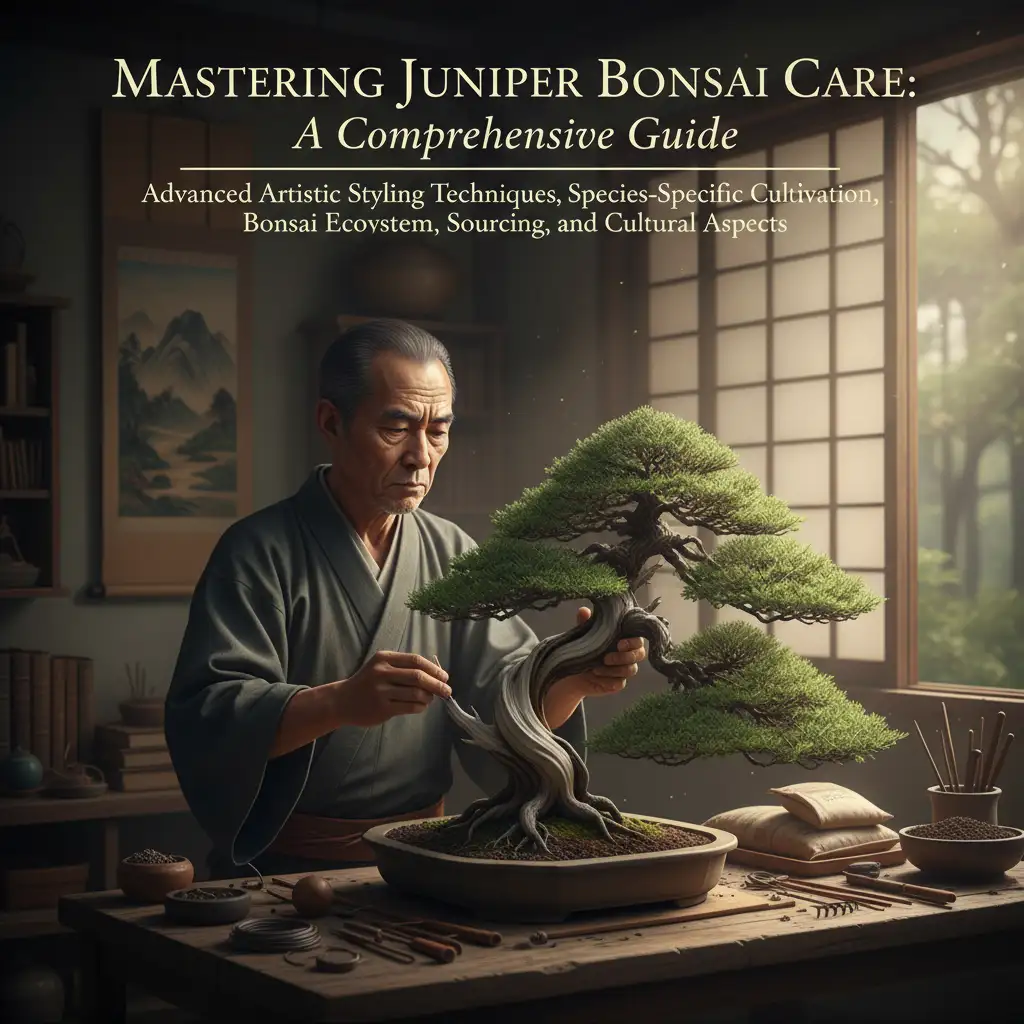 Caring for Juniper Bonsai: A Comprehensive Guide - Moody atmospheric po