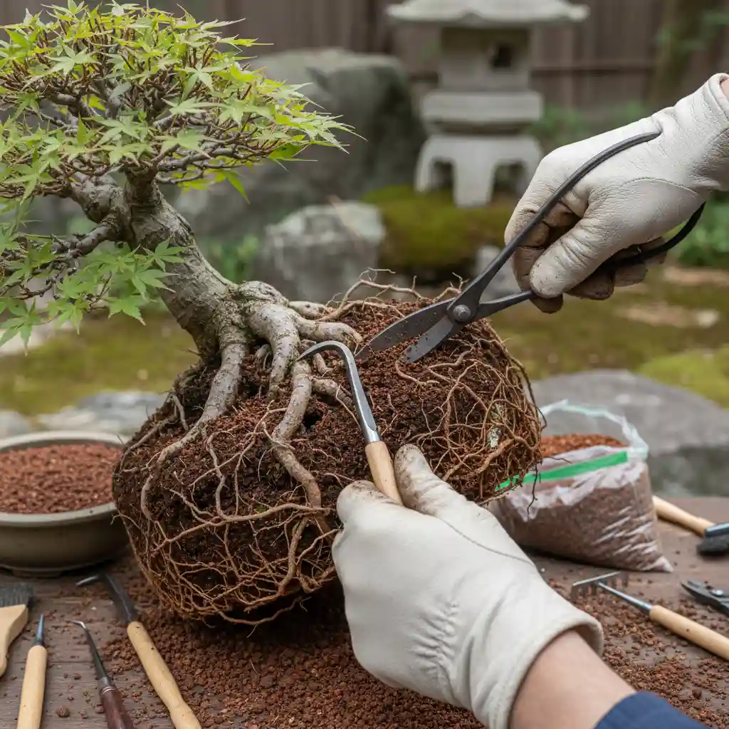 Maple Bonsai Cultivation: Seasonal Care and Styling - Close-up of a bonsai