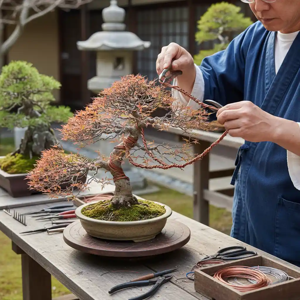 Maple Bonsai Cultivation: Seasonal Care and Styling - Bonsai artist carefu