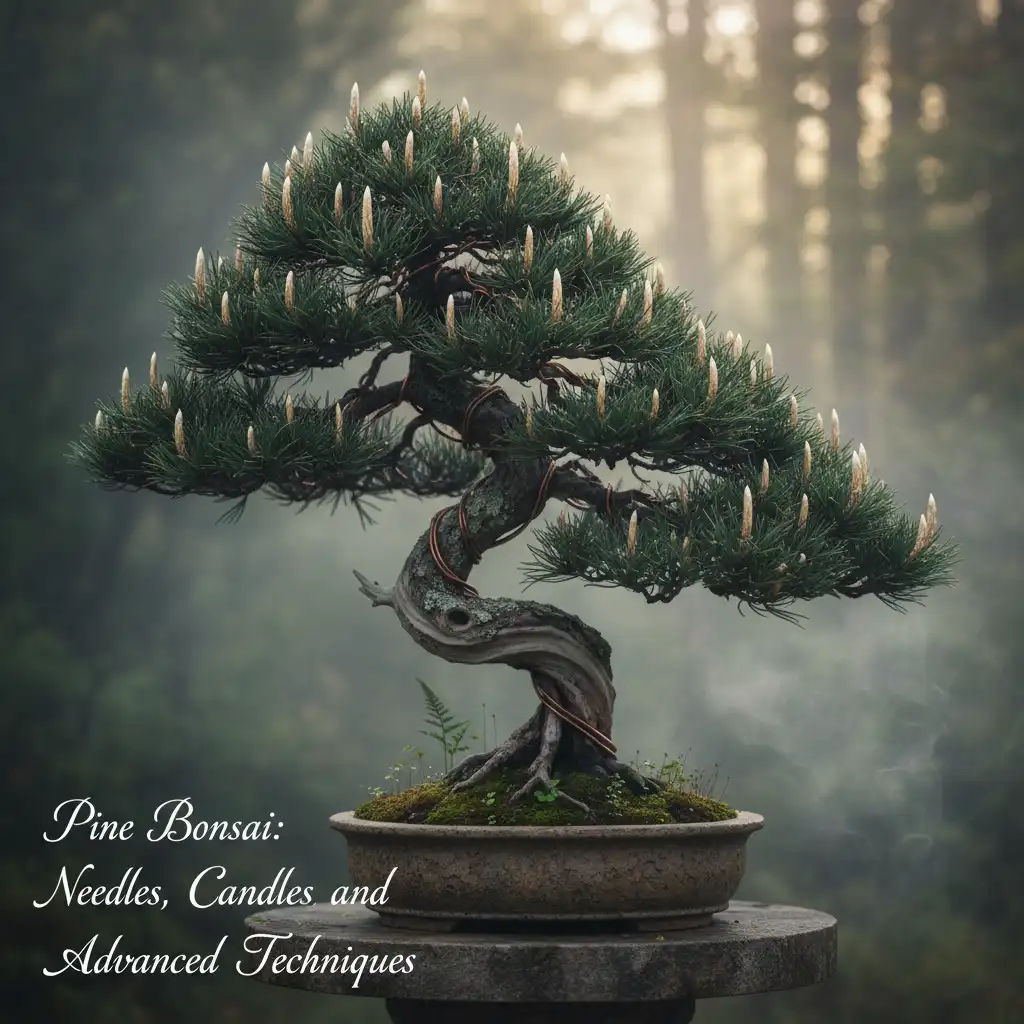 Pine Bonsai: Needles, Candles, and Advanced Techniques - Moody atmospheric po
