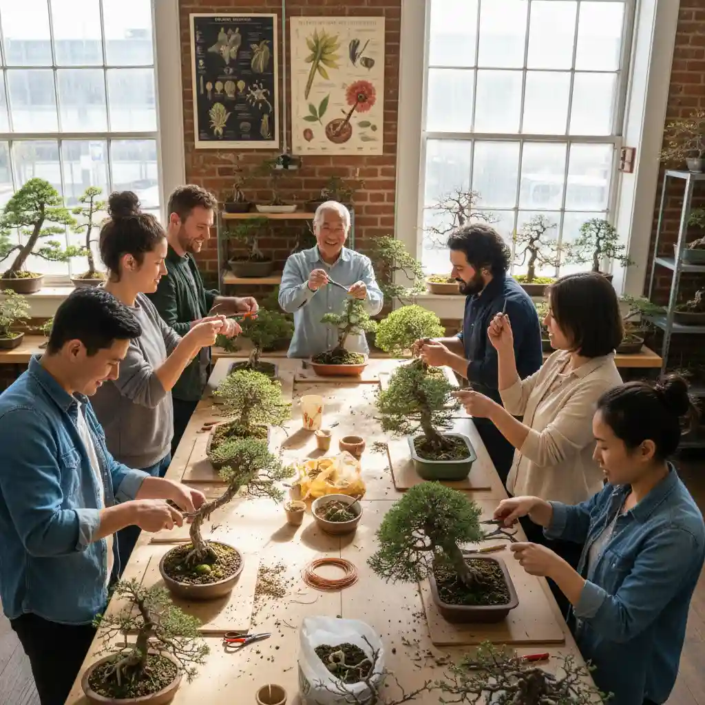Starting Your Own Local Bonsai Study Group - Diverse group of peo
