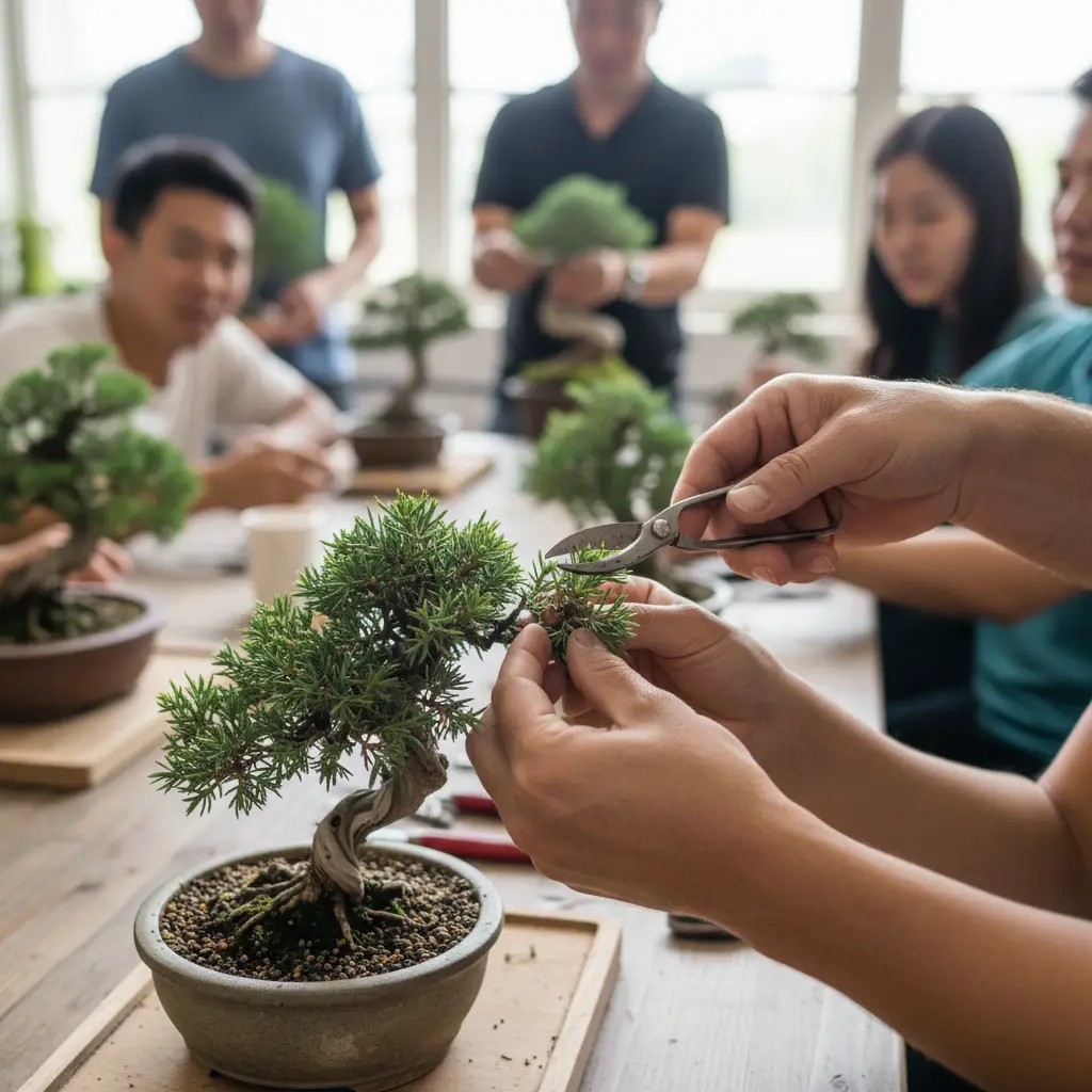 Top Online Bonsai Forums and Communities - Close-up of hands ge