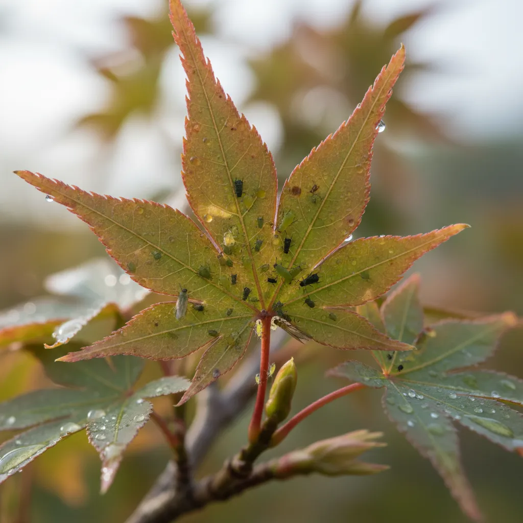 Maple Bonsai Care: Seasonal Needs & Pruning - A close-up of a mapl