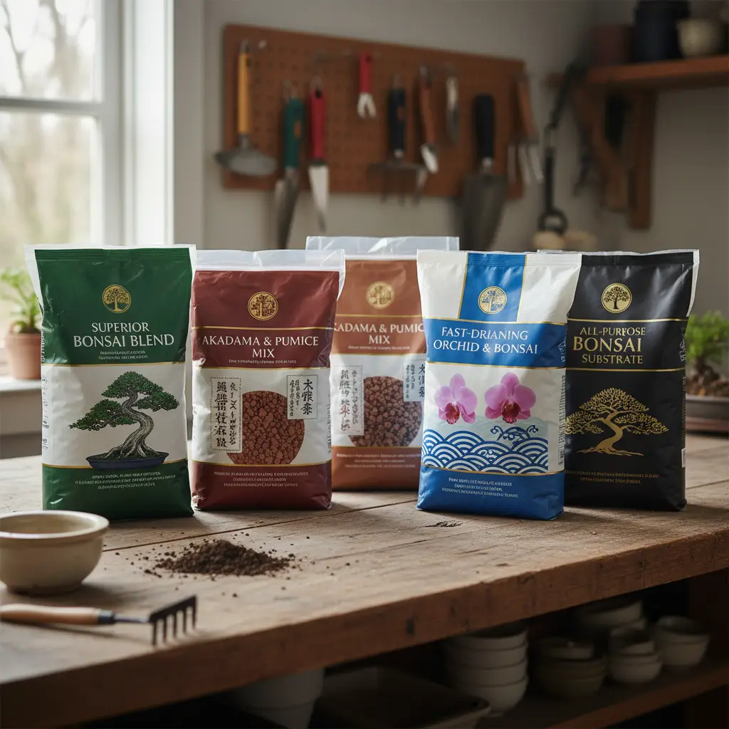 Bonsai Soil Reviews: Akadama, Pumice, Lava Rock - Several bags of diff