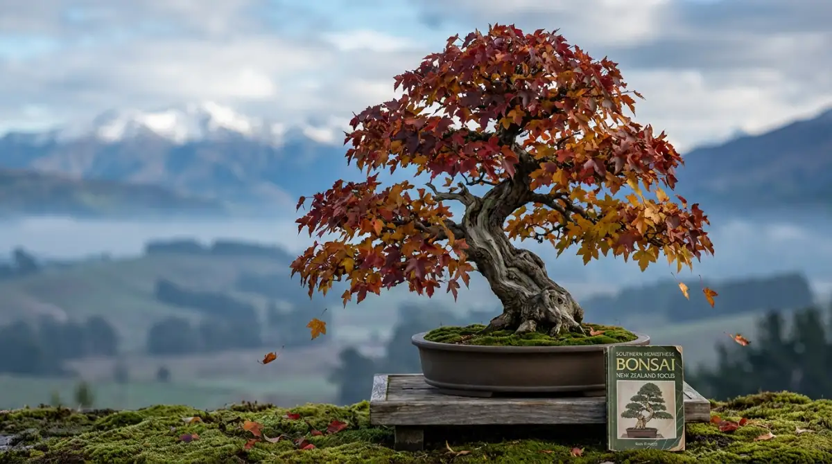 Deciduous bonsai in Southern Hemisphere autumn colours