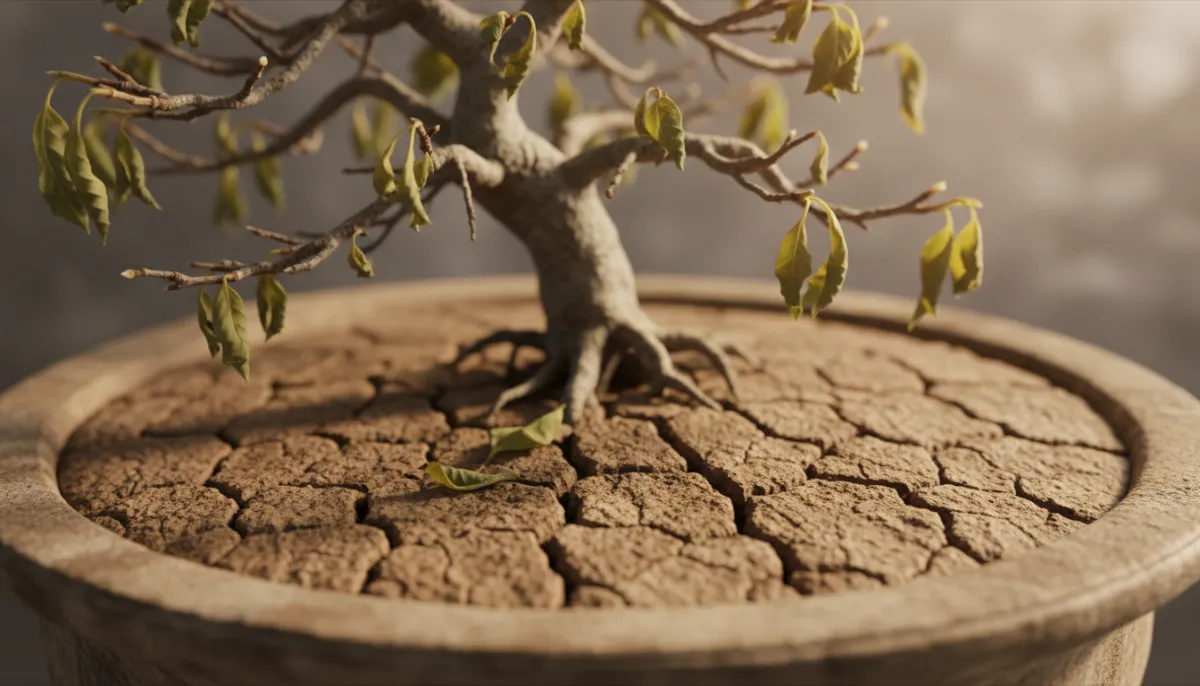 Watering Bonsai Trees: How Often & How Much - A close-up of a bons