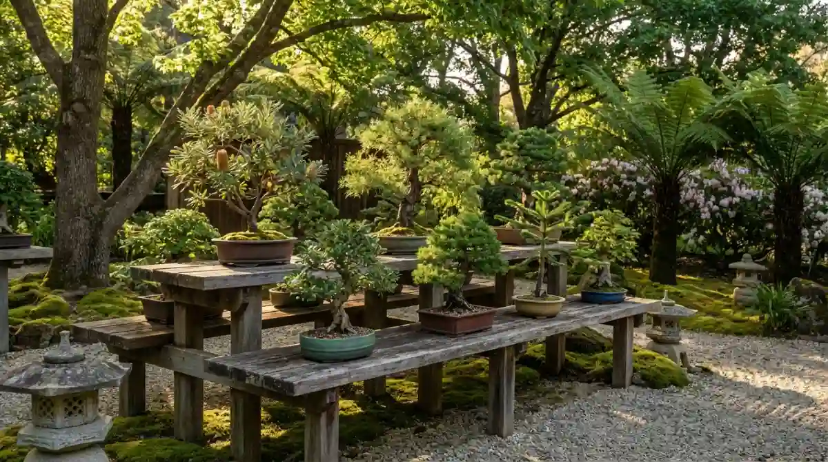 DIY Bonsai Benches & Display Stands