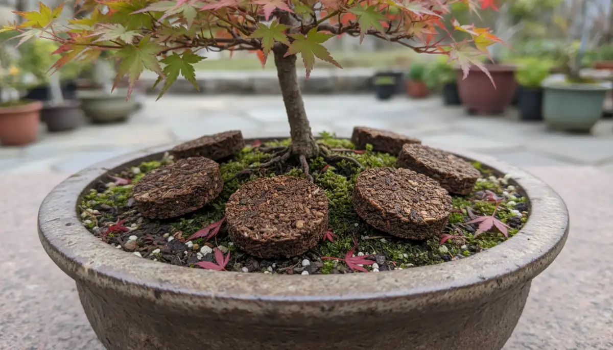 Bonsai Fertilization Guide: Best Practices & Products - A small handful of o