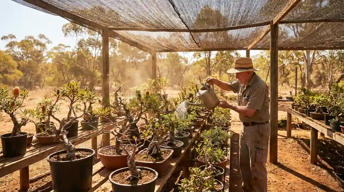 Summer Australian Native Bonsai Watering Techniques