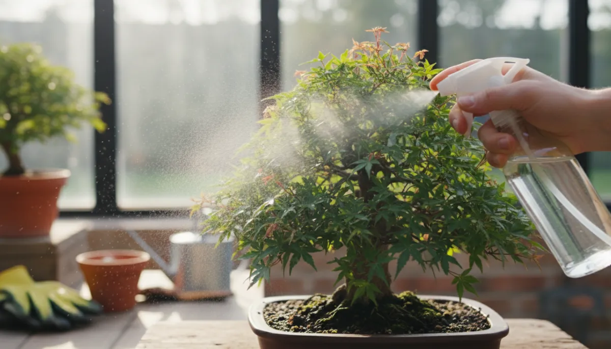 Common Bonsai Pests & Diseases: Identification & Treatment - A person carefully s