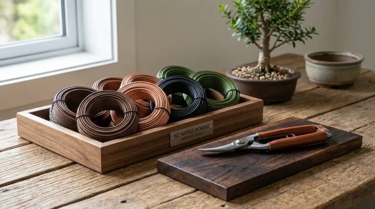 Bonsai wiring materials and gauges