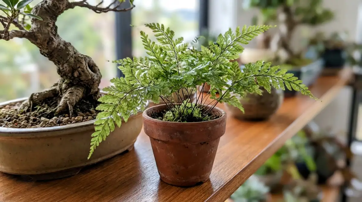 NZ native companion plants for bonsai display