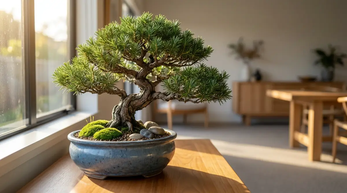 Healthy NZ native totara bonsai