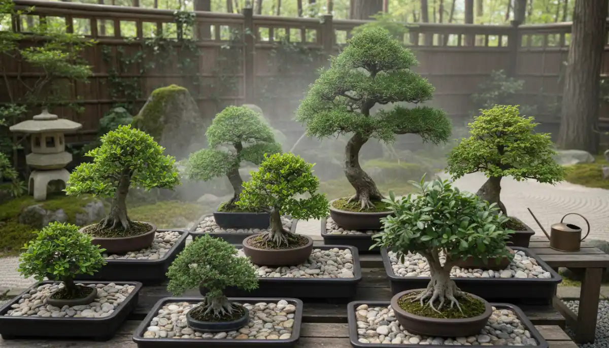 Summer Bonsai Care: Heat & Humidity Management - A collection of vari