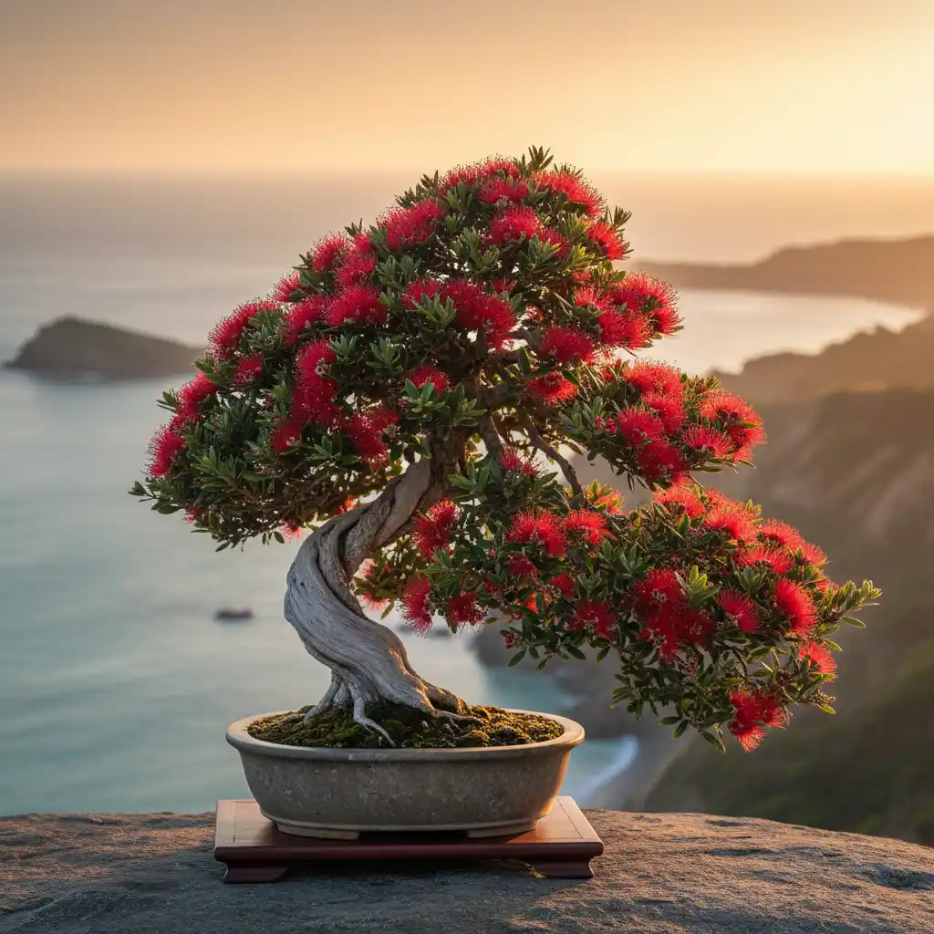 Stunning Pōhutukawa NZ native bonsai