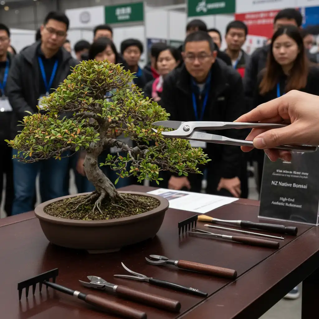 Bonsai demonstration in New Zealand