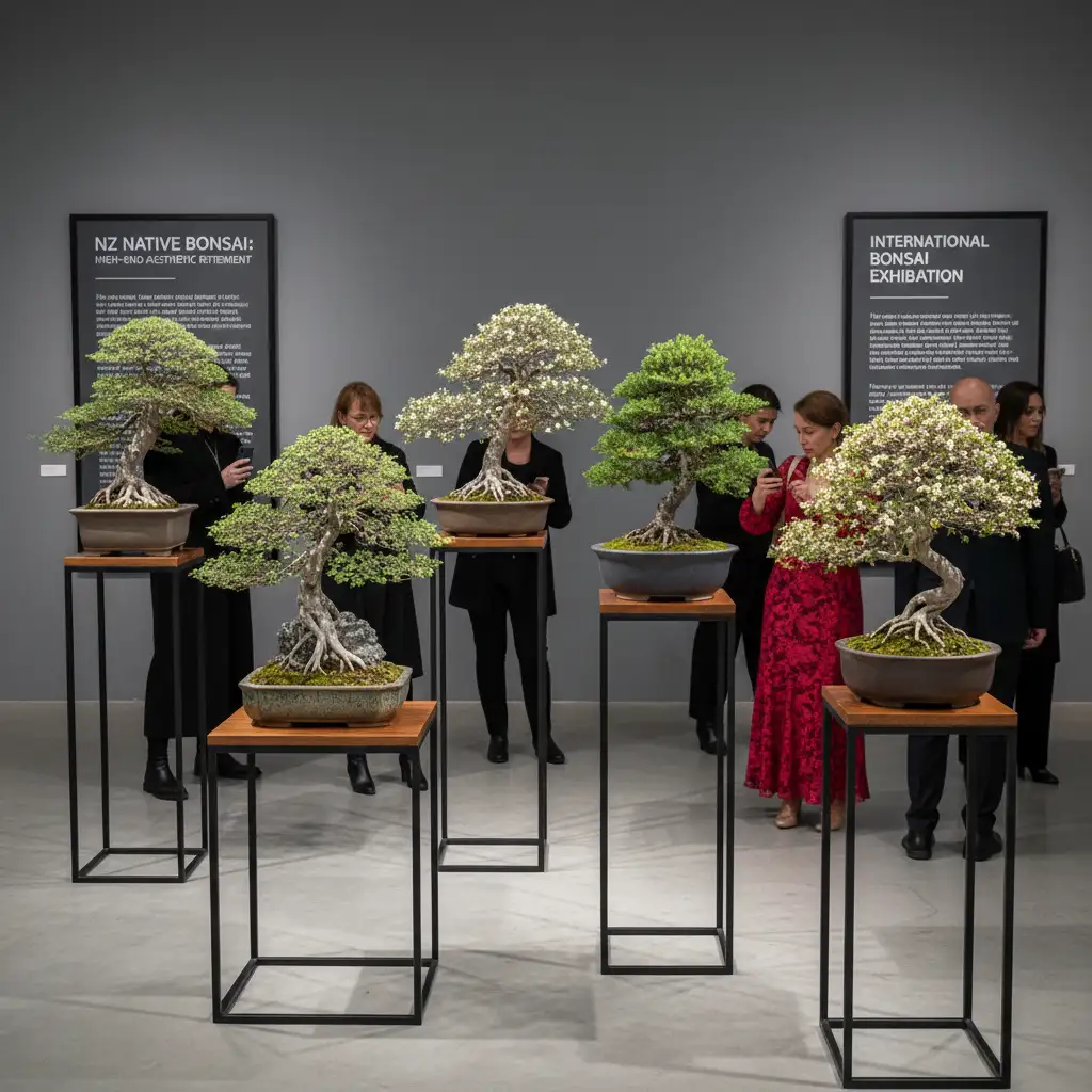 NZ Native Bonsai Exhibition Global Recognition