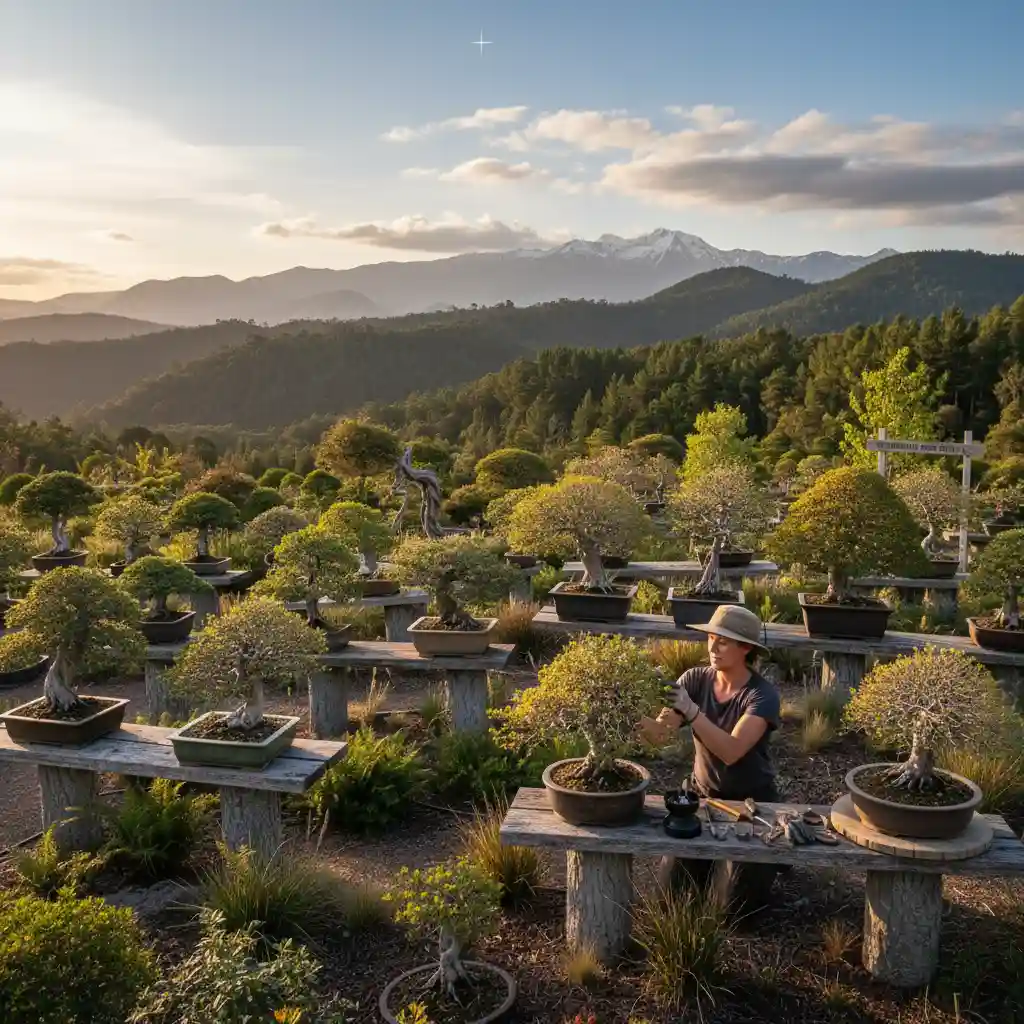 Diverse Southern Hemisphere bonsai collection